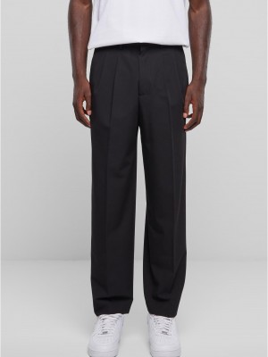 Мъжки панталон в черен цвят с широки крачоли Urban Classics