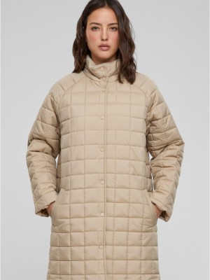 Дамско дълго яке в бежов цвят Urban Classics Дамско дълго яке в бежов цвят Urban Classics