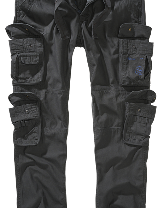 Мъжки карго панталон в цвят графит Brandit Pure Slim Fit anthracite