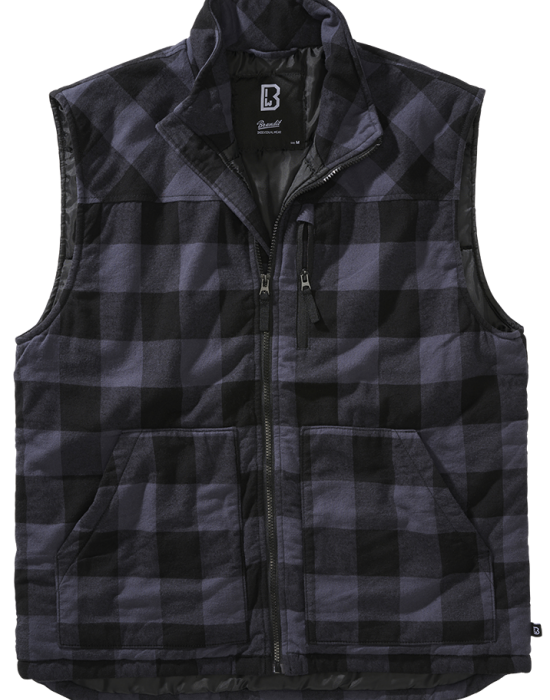 Мъжка жилетка Brandit Lumber Vest black/grey