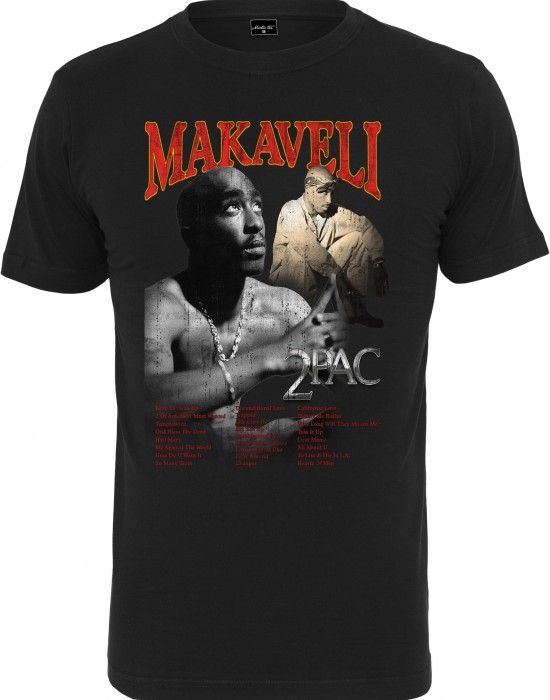2Pac / Tupac Черна тениска Makaveli Best Songs