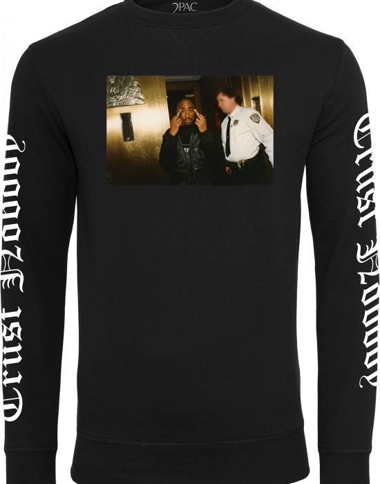 2Pac / Tupac Trust Nobody Мъжка черна блуза Mister Tee