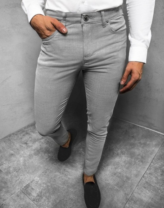 Мъжки светлосив панталон, модел DJ/5612