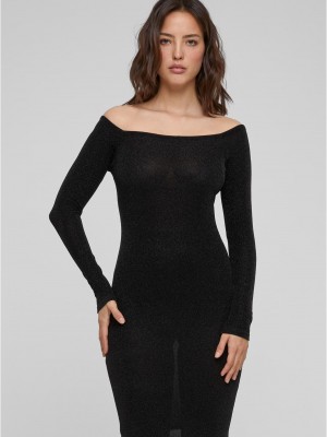 Дамска блестяща рокля в черен цвят Urban Classics