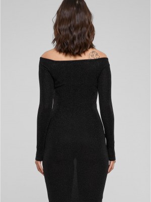 Дамска блестяща рокля в черен цвят Urban Classics