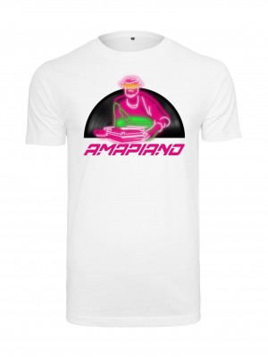 Мъжка тениска в бял цвят Mister Tee