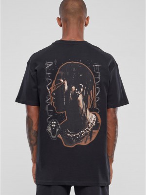 Мъжка тениска в черен цвят Mister Tee Giza Oversize