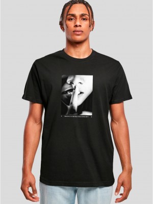 Мъжка тениска в черен цвят Mister Tee Better than Bullsh*t