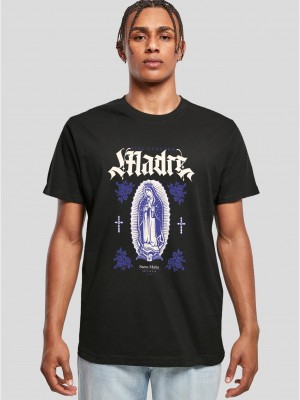 Мъжка тениска в черен цвят Mister Tee Viva Nuestra Madre