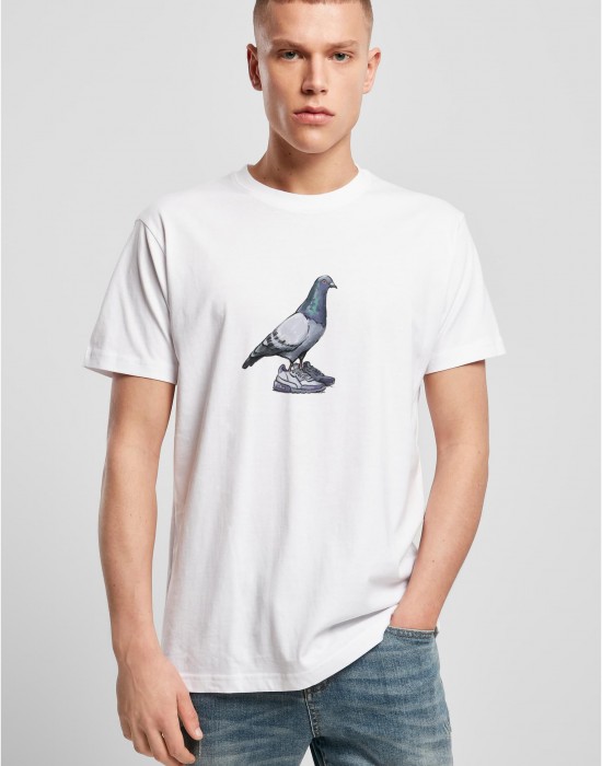 Мъжка тениска в бял цвят Mister Tee Dove Sneaker