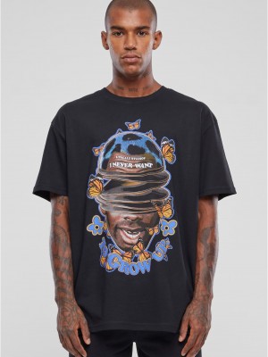 Мъжка тениска в черен цвят Mister Tee Grow Up Oversize