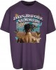 Мъжка тениска oversize в тъмнолилав цвят Mister Tee Days Before Summer