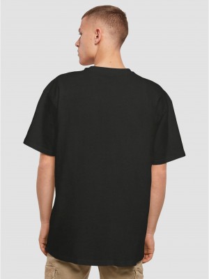 Мъжка тениска в черен цвят Mister Tee Hey! My Name Is Oversize