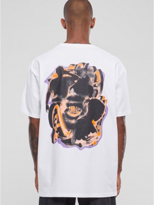 Мъжка тениска в бял цвят Mister Tee Hustle Oversize.