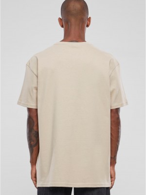 Мъжка тениска в цвят пясък Mister Tee God Loyalty Love Oversize.