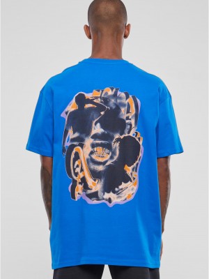 Мъжка тениска в син цвят Mister Tee Hustle Oversize.