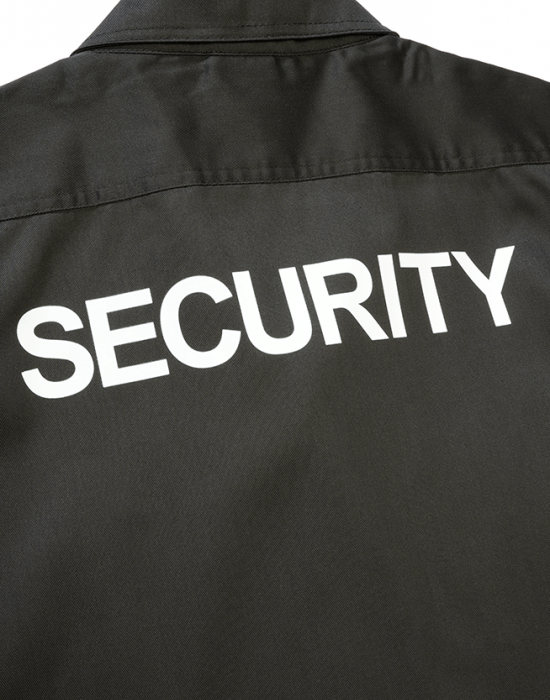 Мъжка риза с къс ръкав в черен цвят Security US