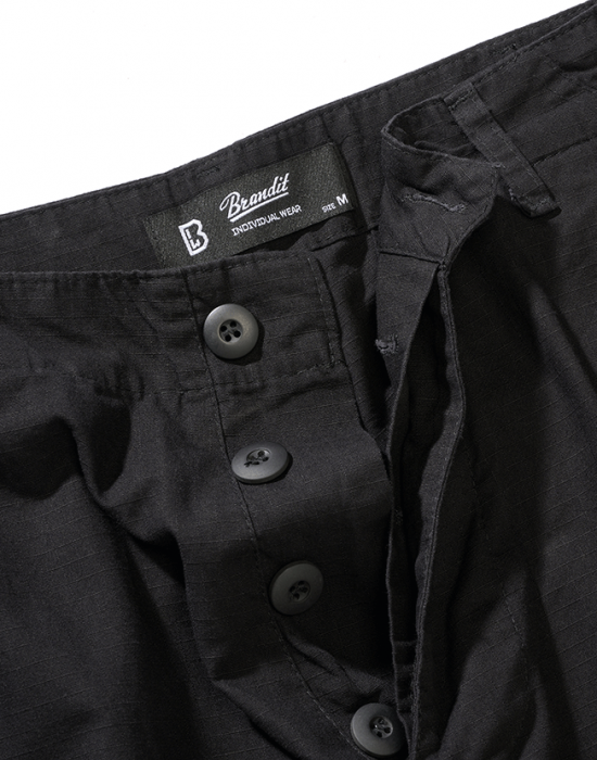 Мъжки къси панталони в черен цвят Security BDU Ripstop