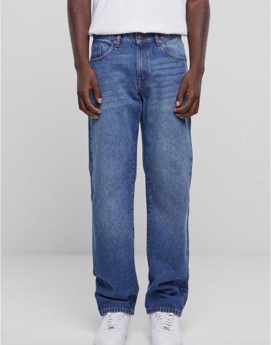 Мъжки дънки в син цвят Urban Classics Straight Fit Jeans