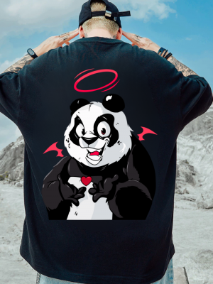 Тениска Oversize Street Wear Devil Panda