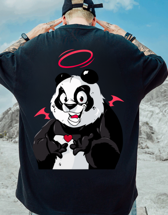 Тениска Oversize Street Wear Devil Panda