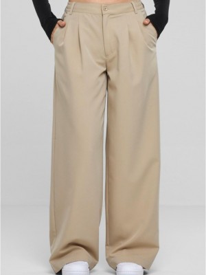 Дамски панталон в цвят пясък Urban Classics