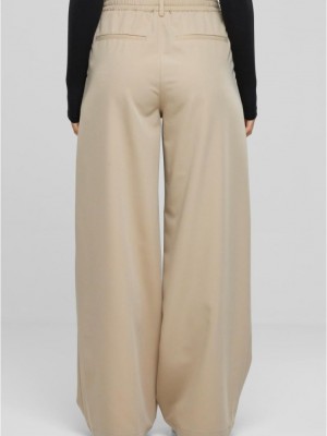 Дамски панталон в цвят пясък Urban Classics