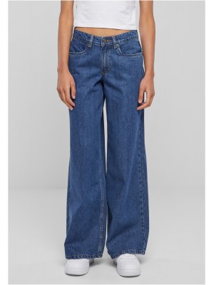 Дамски дънки в цвят индиго Urban Classics