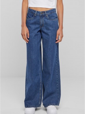 Дамски дънки в цвят индиго Urban Classics