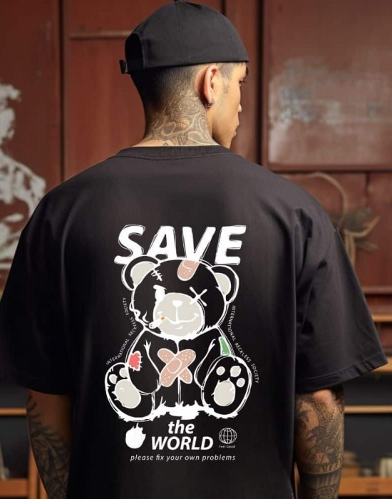 Тениска Oversize  Save The World