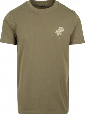 Мъжка тениска Mister Tee Wasted Youth в цвят маслина