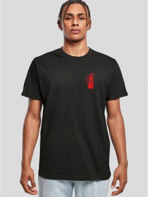 Мъжка тениска в черен цвят Mister Tee F**king Problems