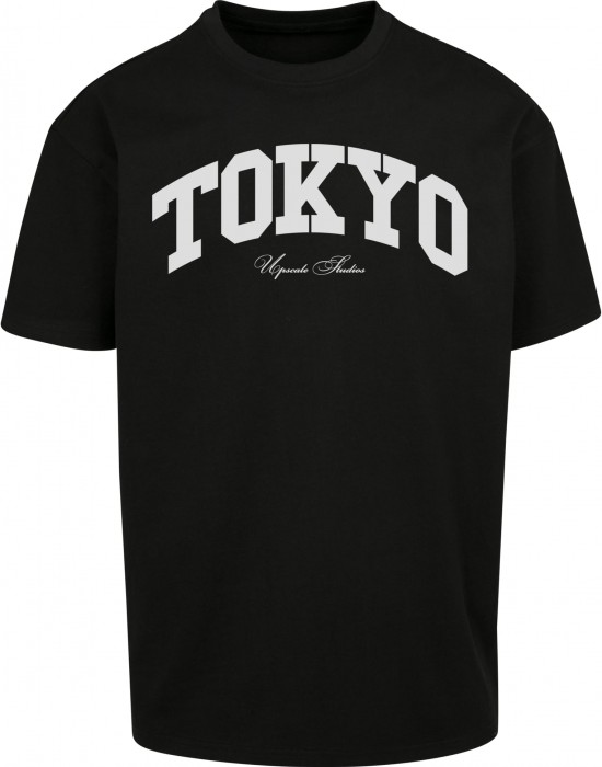 Мъжка тениска в черен цвят Mister Tee Tokyo College Oversize Tee