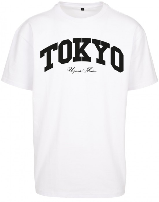 Мъжка тениска в бял цвят Mister Tee Tokyo College Oversize Tee