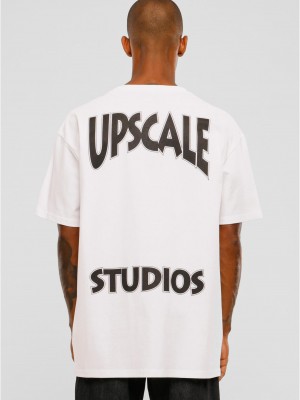 Мъжка тениска в бял цвят MISTER TEE Upscale Studios Oversize