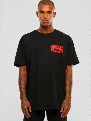 Мъжка тениска в черен цвят MISTER TEE Upscale Studios Oversize 