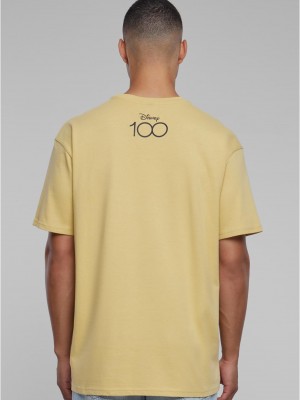 Мъжка тениска в жълт цвят MISTER TEE Disney 100 Winnie Pooh Face Oversize