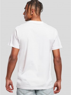 Мъжка тениска в бял цвят MISTER TEE Ballin 4.0 