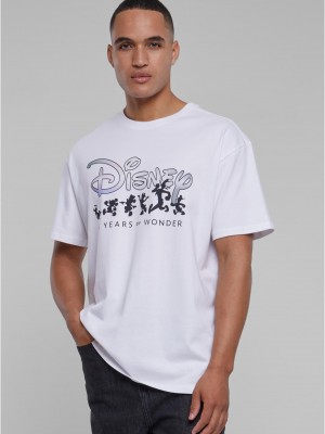Мъжка тениска в бял цвят MISTER TEE Disney 100 Years of Wonder Logo Oversize