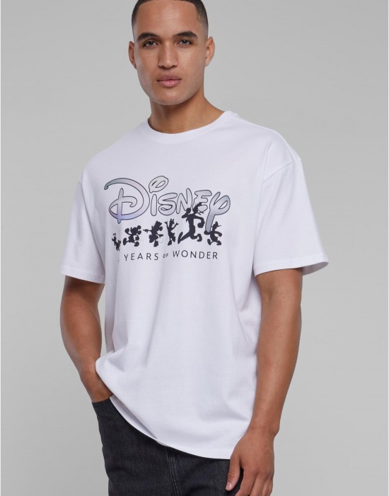 Мъжка тениска в бял цвят MISTER TEE Disney 100 Years of Wonder Logo Oversize