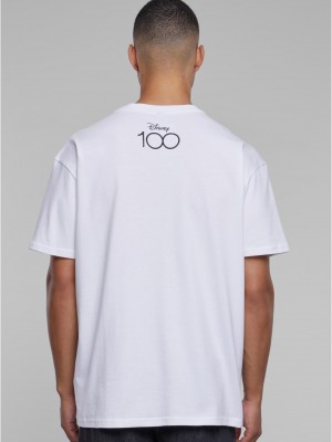 Мъжка тениска в бял цвят MISTER TEE Disney 100 Years of Wonder Logo Oversize