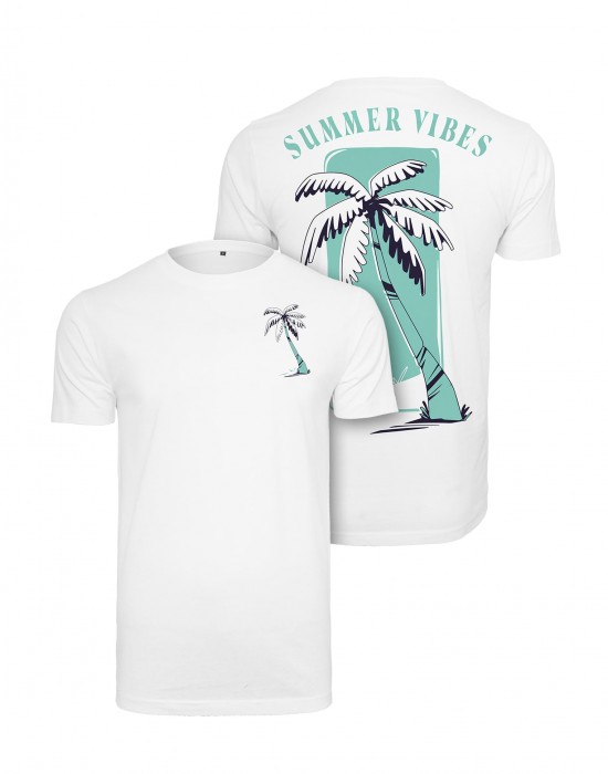 Мъжка тениска в бял цвят MISTER TEE Summer Vibes 