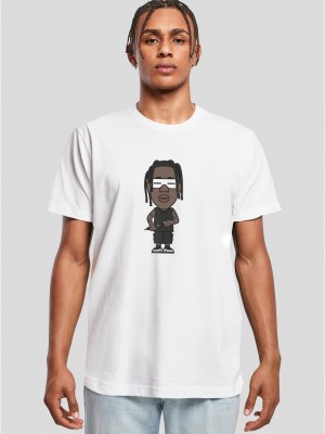 Мъжка тениска в бял цвят MISTER TEE Texas Sketch 2.0 