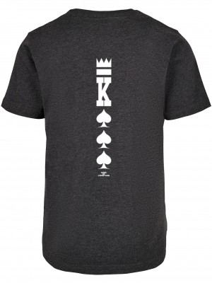 Мъжка тениска в цвят графит C&S WL Compton Card