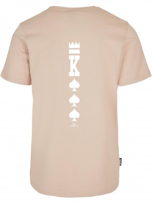 Мъжка тениска в бежов цвят C&S WL Compton Card