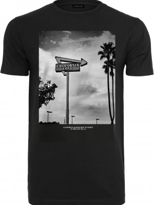 Мъжка тениска в черен цвят MISTER TEE California Love 