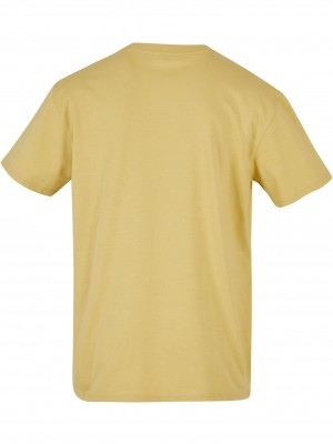 Мъжка тениска в жълт цвят MISTER TEE Doves Oversize 