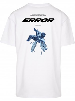 Мъжка тениска в бял цвят MISTER TEE Error Oversize 