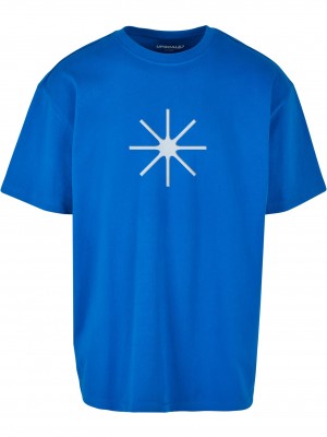 Мъжка тениска в син цвят MISTER TEE Error Oversize