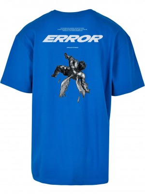 Мъжка тениска в син цвят MISTER TEE Error Oversize